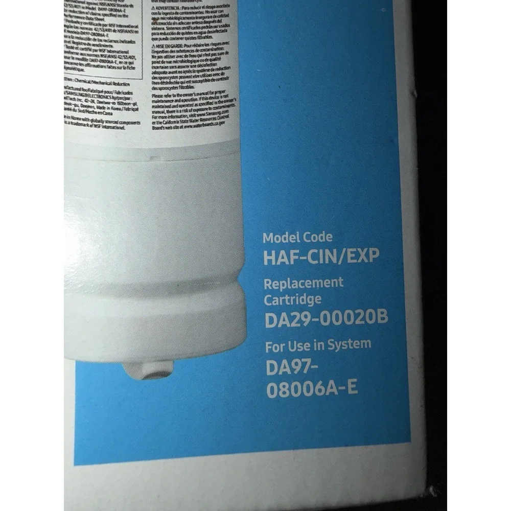 OEM- Samsung DA29-00020B HAF-CIN/EXP Refrigerator Ice & Water Filter Genuine